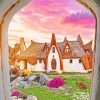 Fairytale Houses Paint By Numbers