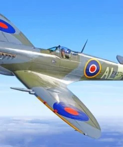 Fighter Spitfire Paint By Numbers