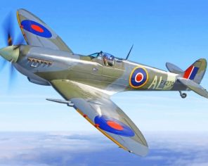 Fighter Spitfire Paint By Numbers