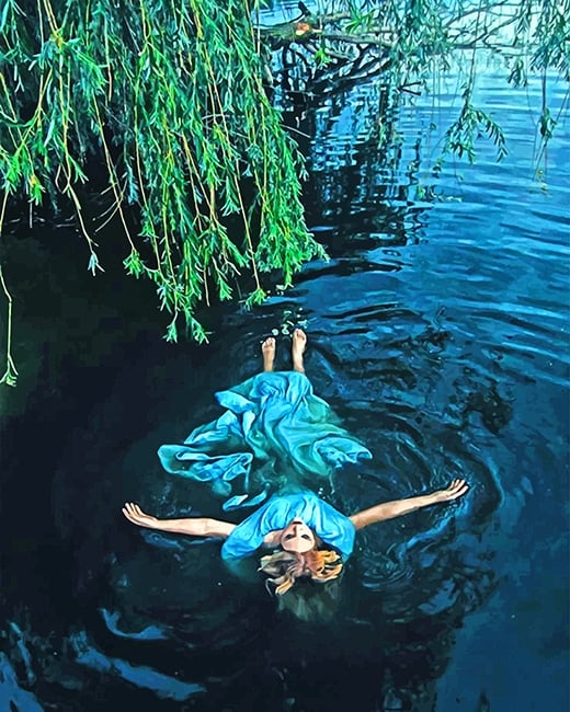 Woman In The Water NEW Paint By Numbers - Numeral Paint Kit