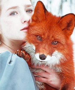 Girl With Fox Paint By Numbers