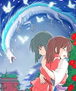 Haku And Chihiro Paint By Numbers