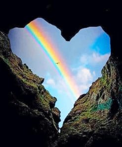 Heart Rainbow Paint By Numbers