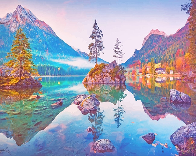 Hintersee Lake Germany Paint By Numbers