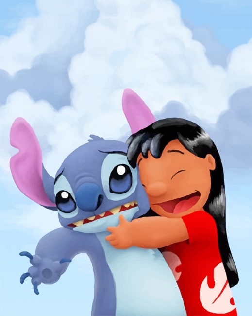 Lilo and Stitch Dancing NEW Paint By Numbers - Numeral Paint Kit