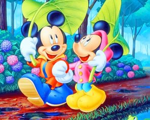 Mickey Mouse And Minnie Paint By Numbers
