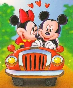 Mickey And Minnie Mouse Paint By Numbers