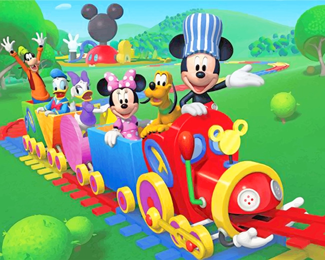 Mickey Mouse Clubhouse Paint By Numbers