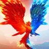 Fire And Ice Phoenix Paint By Numbers