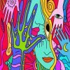 Abstract Psychedelic Art Paint By Numbers