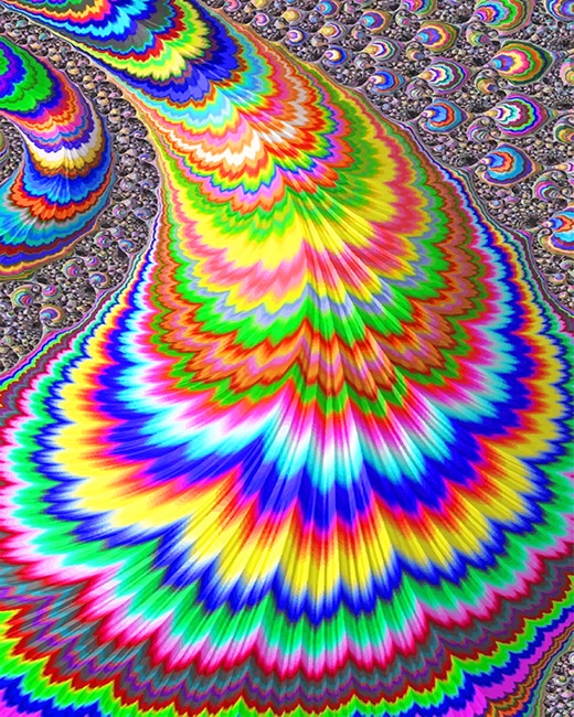 Rainbow Fractal Paint By Numbers