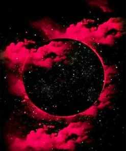 Red And Black Galaxy NEW Paint By Numbers