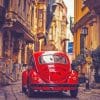 Red Beetle Car Paint By Numbers