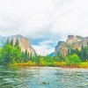 Yosemite Valley California Paint By Numbers