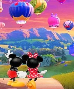 Mickey And Minnie Mouse Paint By Numbers
