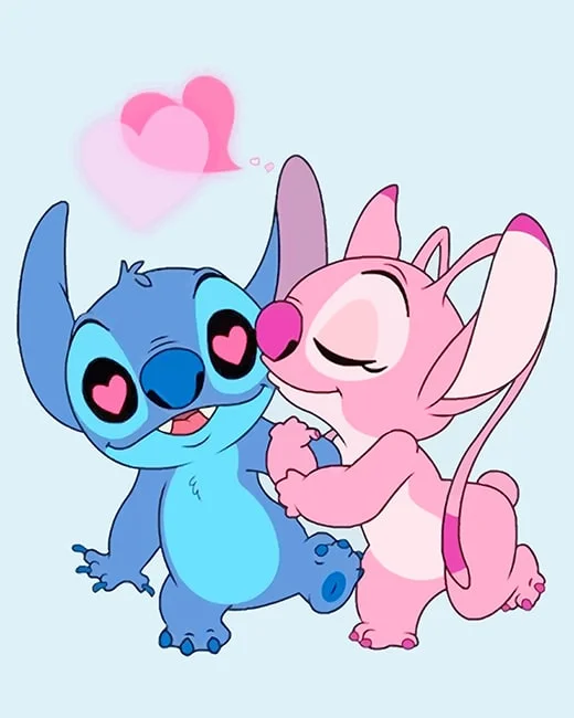 Angel And Stitch Paint By Numbers