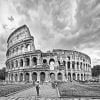 Black And White Colosseum Paint By Numbers