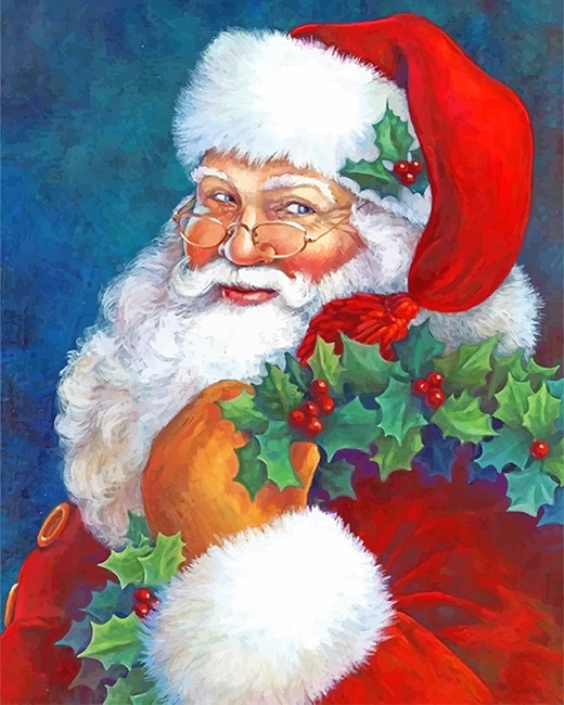 Merry Christmas Santa Paint By Numbers