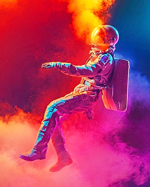 Spaceman Smoke Paint By Numbers