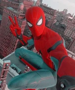 Spider Man Selfie Paint By Numbers