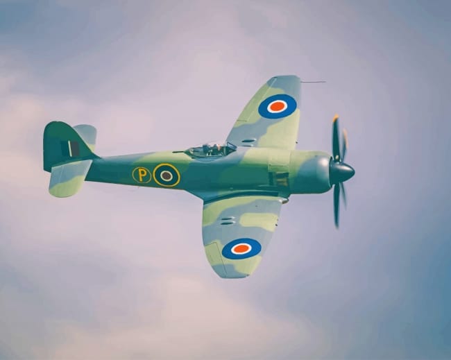 Supermarine Spitfire Aircarft paint by numbers
