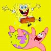 SpongeBob And Patrick Star Paint By Numbers