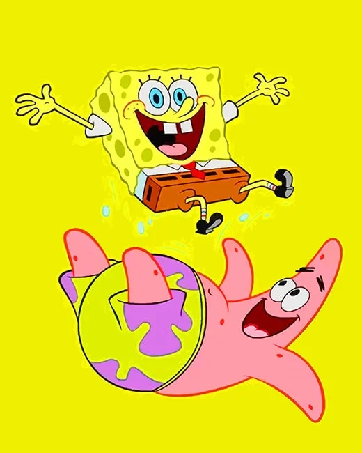 Spongebob and patrick painting outlet