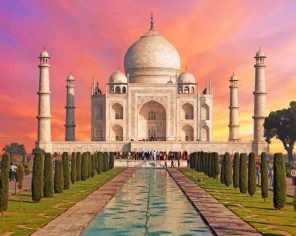 Taj Mahal Agra Paint By Numbers