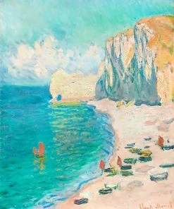 The Beach and the Falaise Damont Paint By Numbers