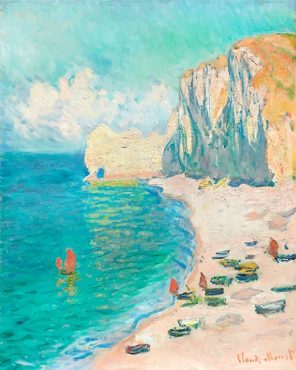 The Beach and the Falaise Damont Paint By Numbers