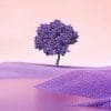 Purple Tree Paint By Numbers