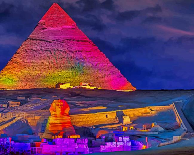 Giza Pyramids Paint By Numbers