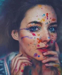 Colors Splash Girl Paint By Numbers