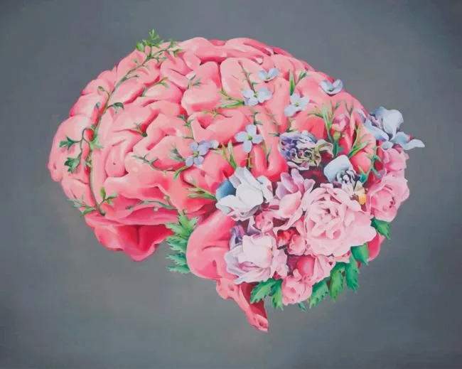 Floral Human Brain Paint By Numbers