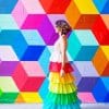Girl In Rainbow Dress Paint By Numbers