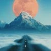 Full Moon Over Mountain Paint By Numbers