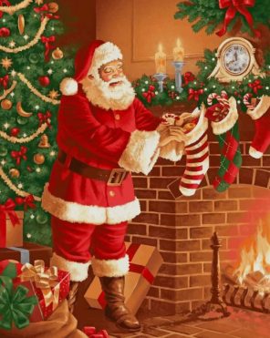 Christmas Santa Claus Paint By Numbers