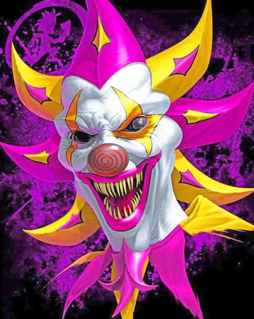 icp clown face paint