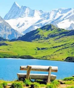 Switzerland Lake paint by numbers