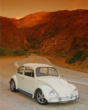 White Classic VW paint by numbers