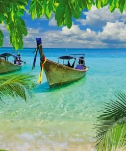 Curacao Longtail Boat Paint By Numbers