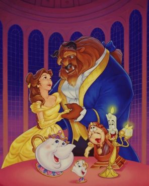 Beauty And The Beast Disney Paint By Numbers