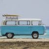 Blue Camper Van Paint By Numbers