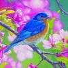 Bluebird And Blossoms Paint By Numbers