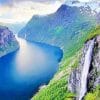 Geirangerfjord Norway Paint By Numbers