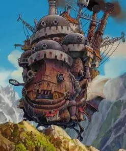 Howls Moving Castle Paint By Numbers