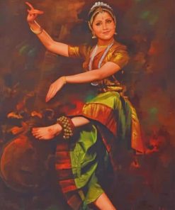 Indian Woman Dancing paint by numbers