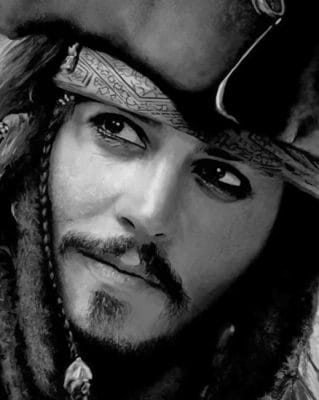 Jack Sparrow Paint By Numbers - Numeral Paint Kit