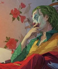 Joker Smoking Paint by numbers