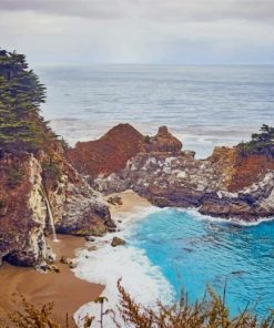 Julia Pfeiffer Burns State Park paint by numbers